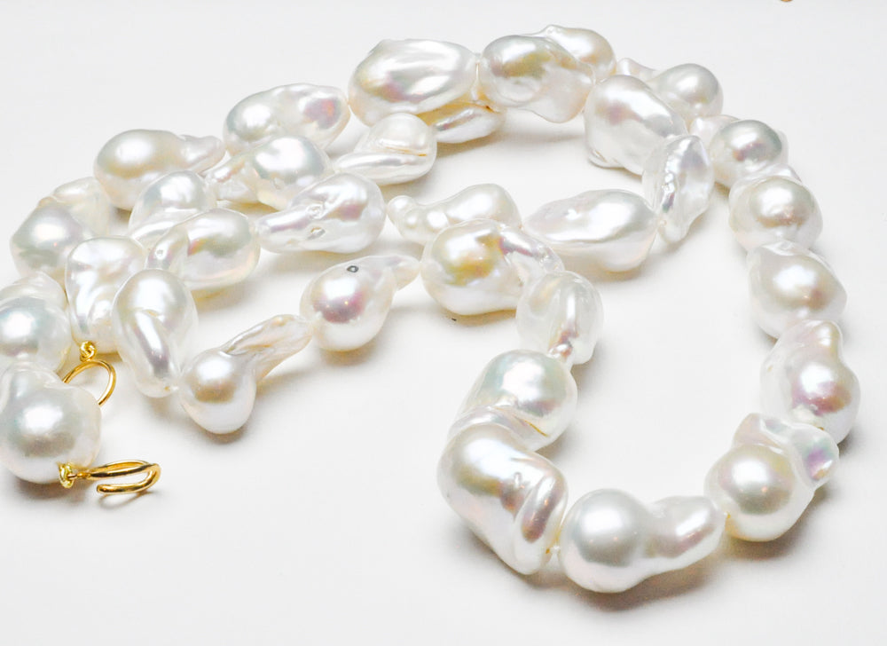 Jumbo Baroque Pearls with Sapphire Surprise – Judi McCormick Jewelry